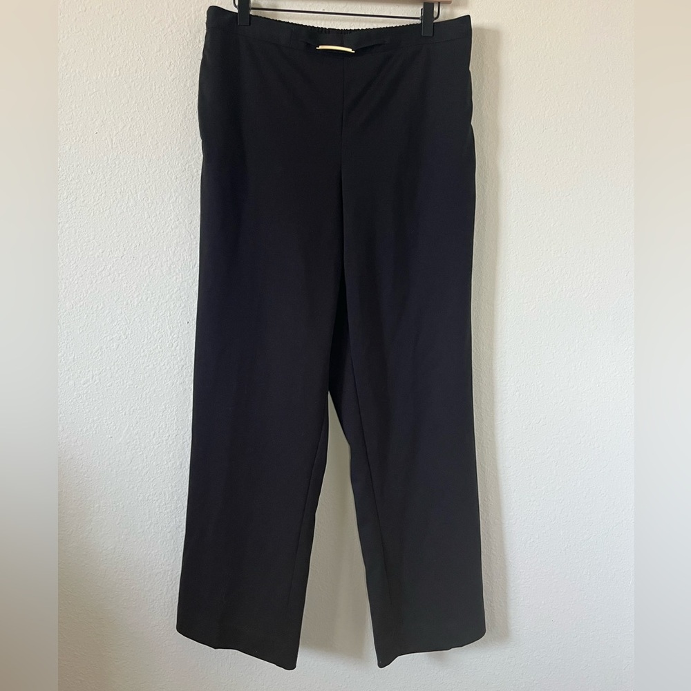 Alfred Dunner black relaxed dress pants, Size M - Picture 1 of 6